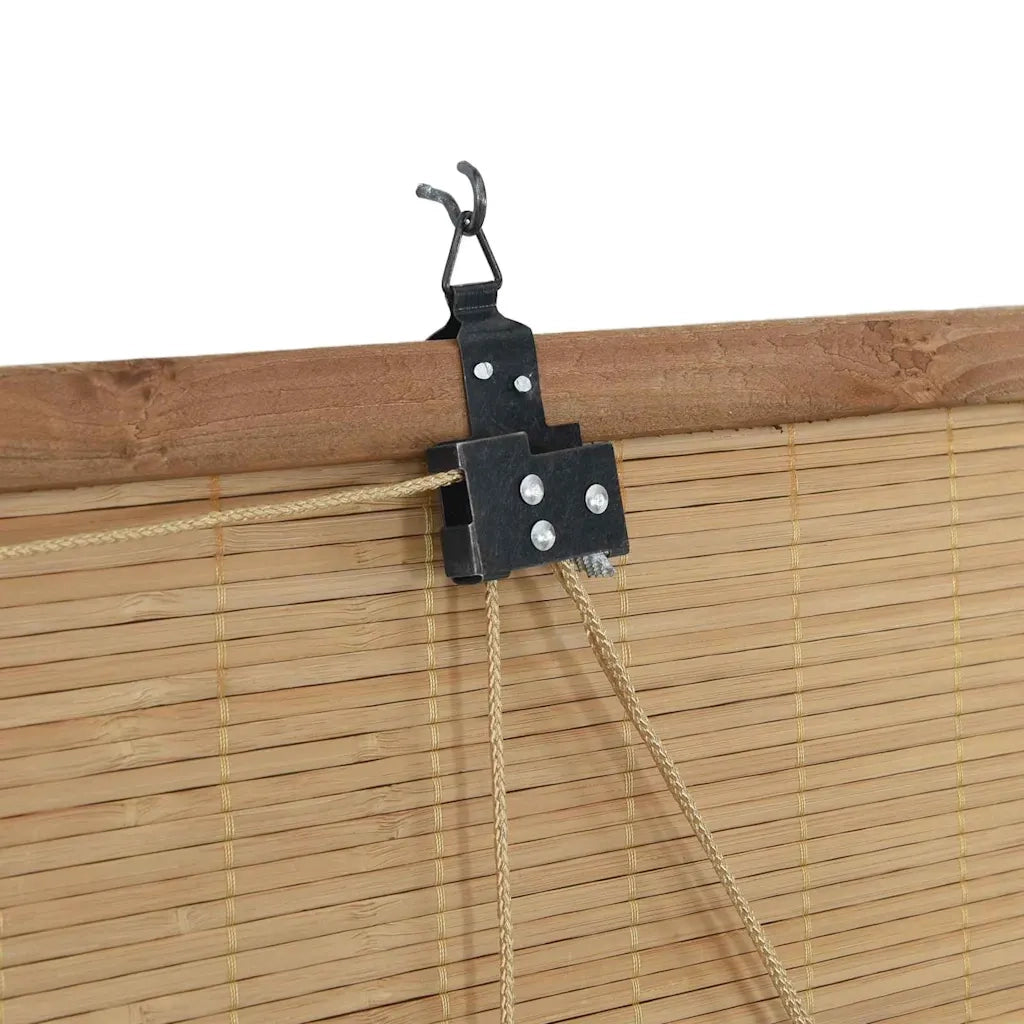 Tenda a rullo con tende Marrone 140 x 220 cm Bambù 42006859