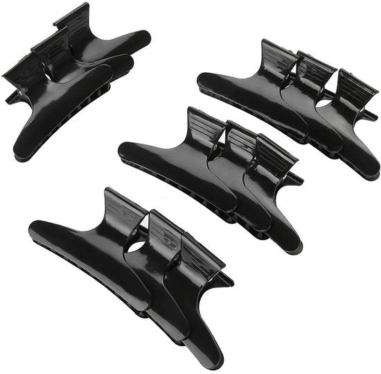 Clips per capelli 12 pezzi - Clip per capelli antiscivolo - Disegno farfalla - Utensile per parrucchiere - Sostenibile - Facile da utilizzare - Clip per capelli