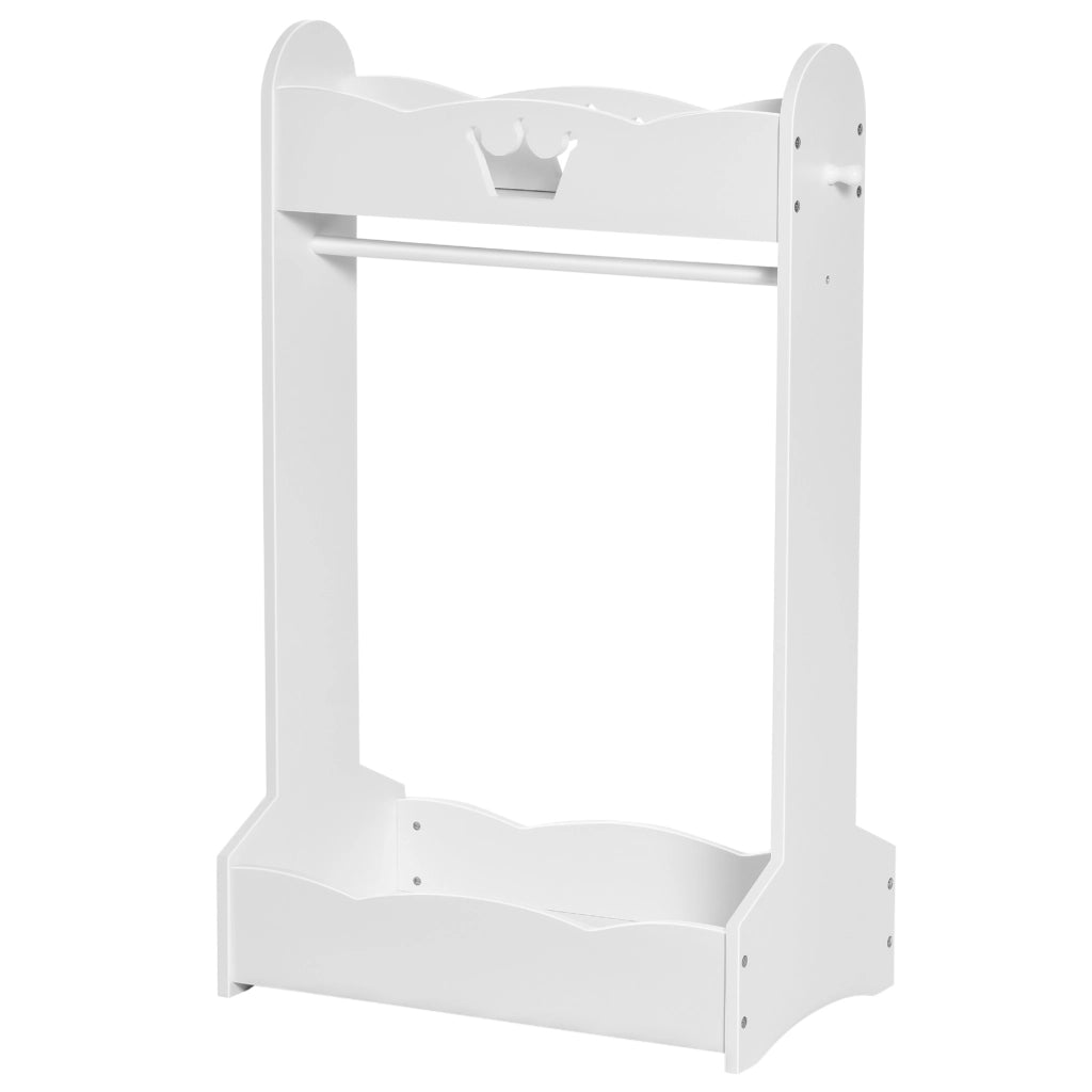 Armadio per Bambini con Ripiani e Appendiabiti ¨C Minimal ¨C 70.5x37x103cm, Bianco