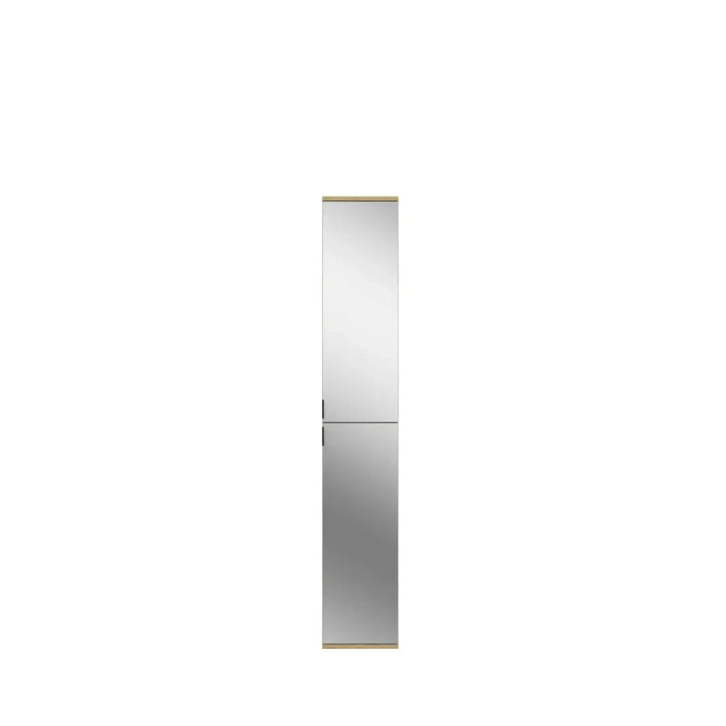 Armadio BODITE – 4 porte con specchi – Rovere chiaro