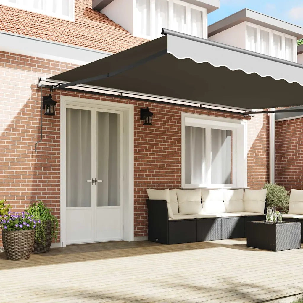 Tenda da Sole Antracite 5 x 3 m Metallo 313233