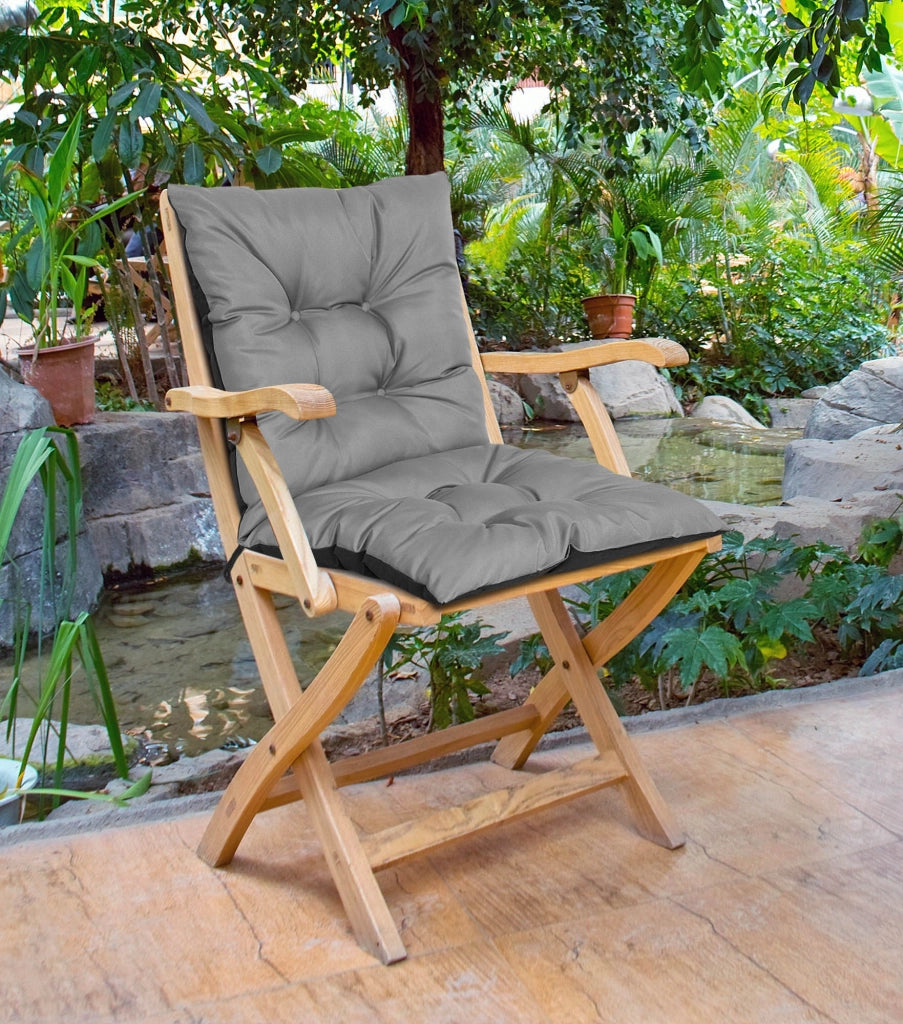 AIO FACTORY Cuscino da giardino impermeabile grigio 50x50x50 cm