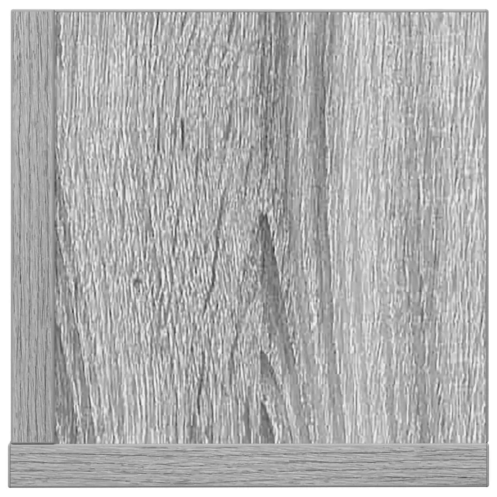 2 pz Mensole a Parete | Scaffale Parete | Ripiano a parete Grigio Sonoma 75x16,5x16,5cm in Truciolato