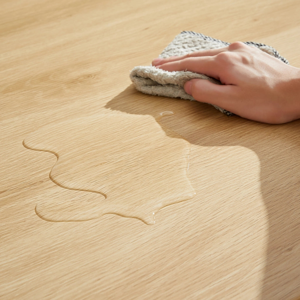 Tavolo da Pranzo con 2 Panche ¨C MINIMAL ¨C Legno Naturale e Bianco