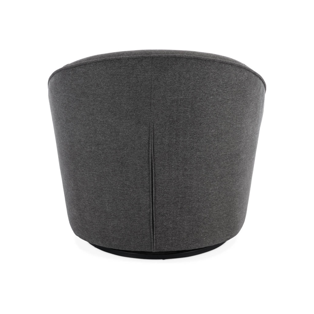 Poltrona girevole 360° con cuscino, grigio scuro