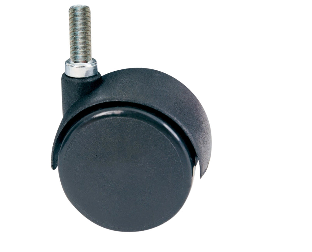 RUOTA NYLON GEMELLARE D 50 MM PERNO 8MAX12 MM*- 4,0 pz