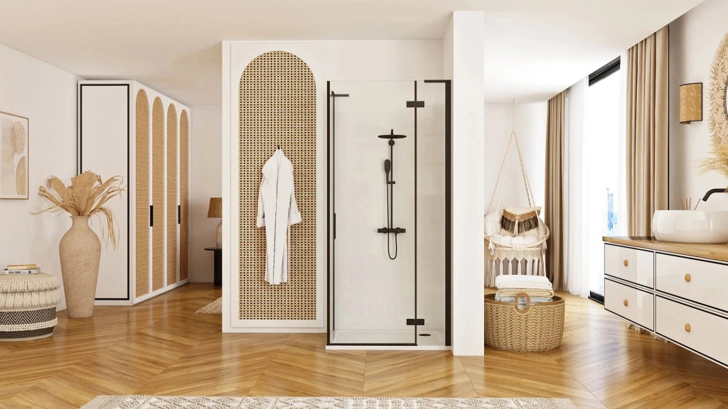 Cabina Doccia Rea Hugo Black 100x90