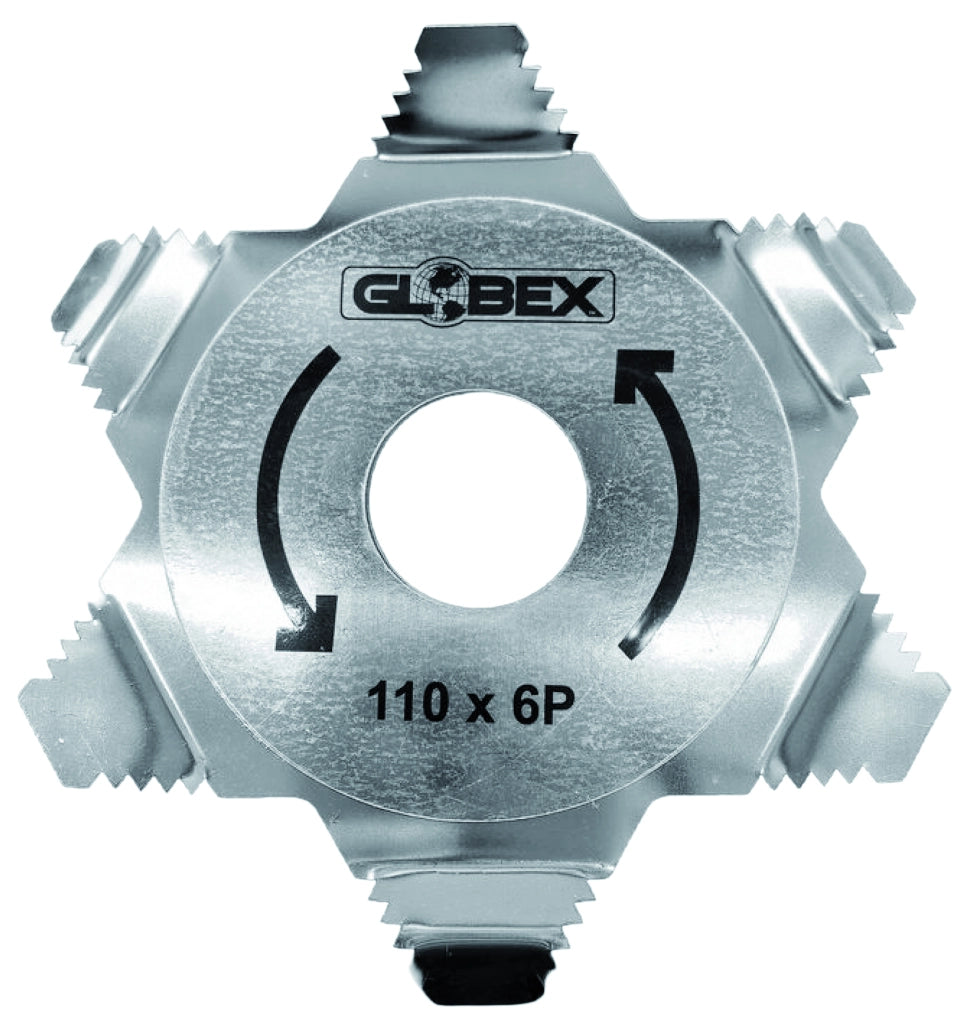 Globex DISCO ANTI AVVOLGIMENTO ERBA A 6 DENTI PER DECESPUGLIATORE
