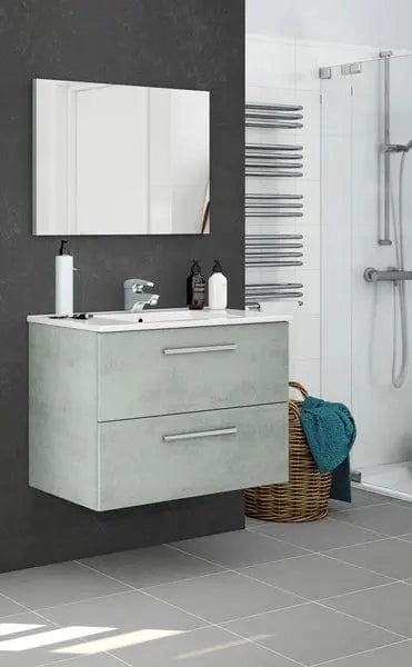 MOBILE BAGNO ARUBA 80X57X45 CEMENTO