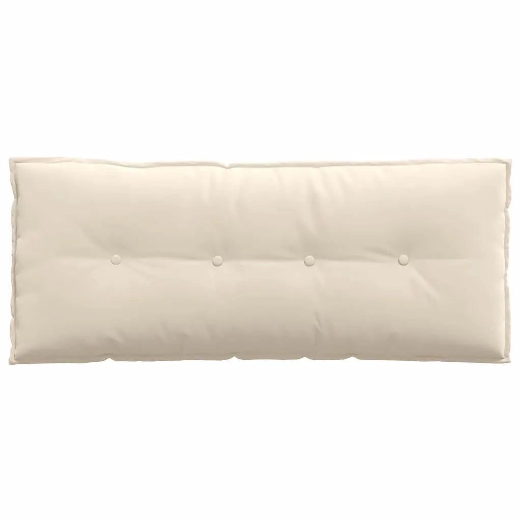 Cuscino per Schiena Beige 120 x 50 cm Tessuto in Microfibra 42014821