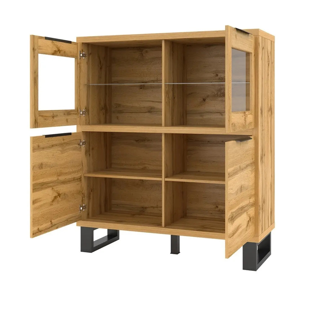 Credenza della collezione design MILO. Colore rovere. Mobile ideale per la tua sala da pranzo.