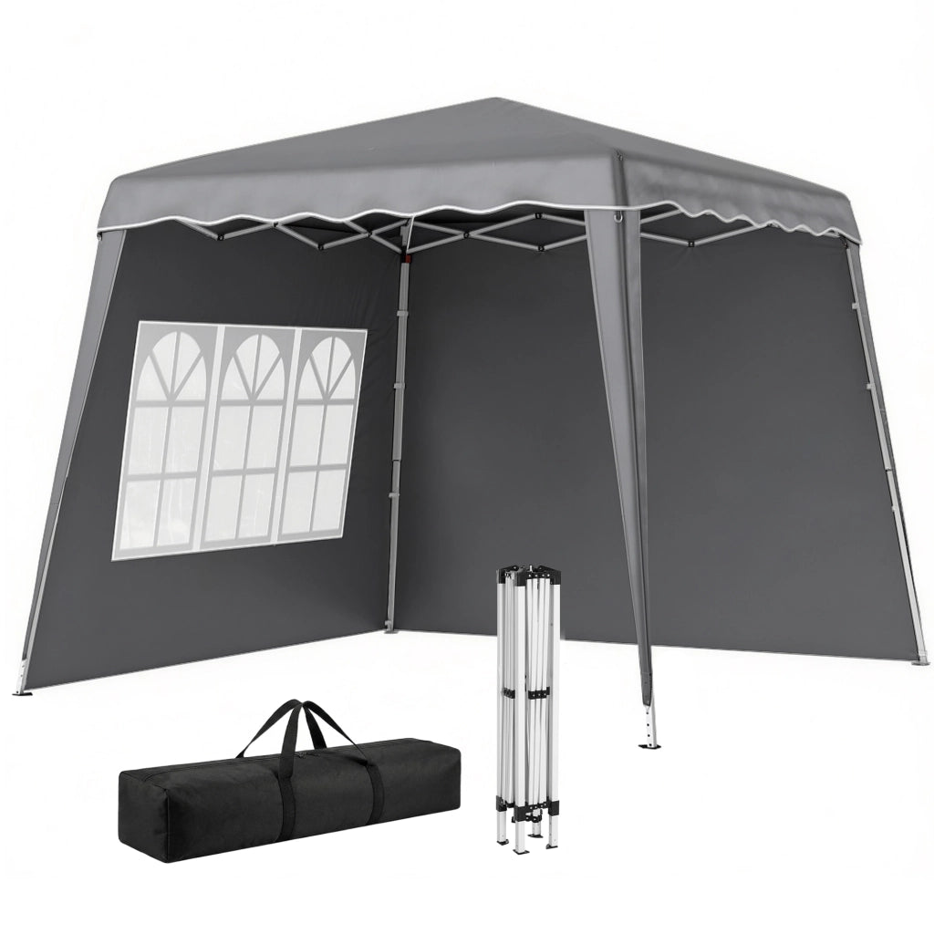 Gazebo Pieghevole Pop-up ¨C Minimal ¨C Grigio 2.89x2.89m