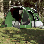 Tenda da Campeggio a Tunnel per 4 Persone-Tenda per Escursionismo Verde Impermeabile 386381