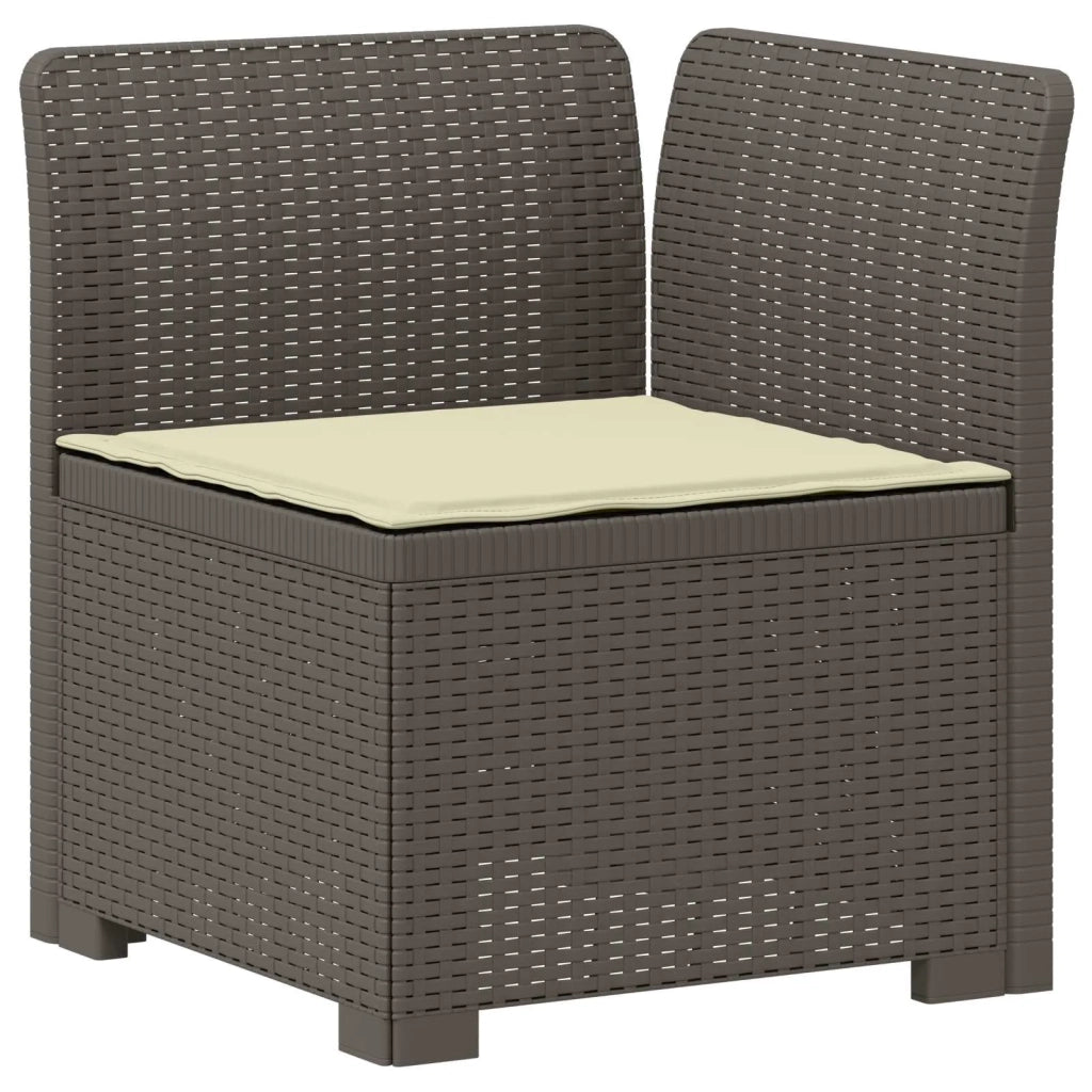 Divano da Giardino 6 Posti con Cuscini Aspetto Rattan PP 3444118