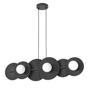 Lampada a sospensione UMBRA nera 6xG9 Emibig