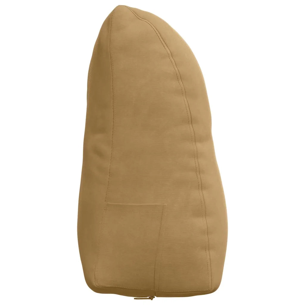 Cuscino per Schiena Marrone 45 x 24 x 50 cm Velluto 42014379