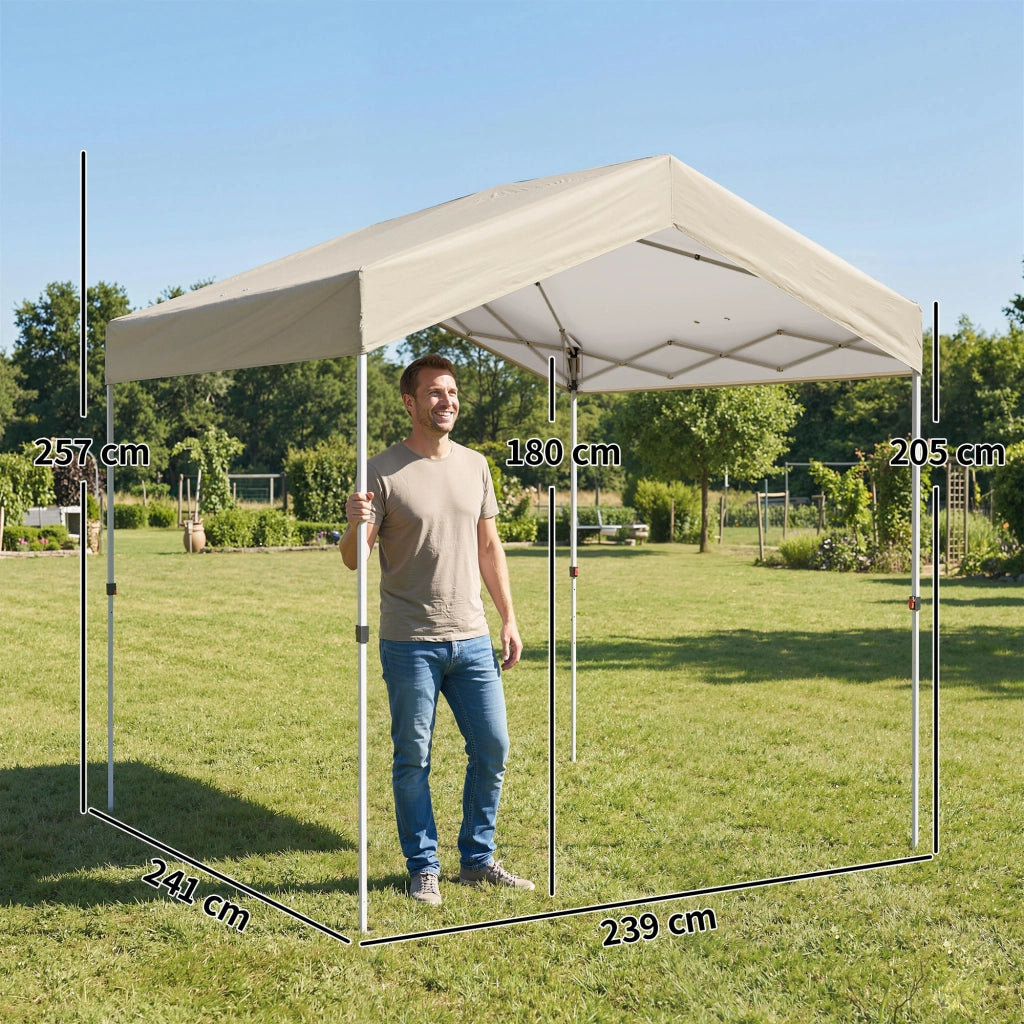 Tenda da Giardino Pieghevole ¨C Minimal ¨C Beige 240x240 cm