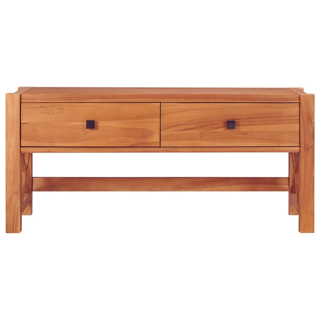Mobile TV multimediale scaffale TV credenza mobile TV sala da pranzo soggiorno camera da letto 100 x 40 x 45 cm legno di teak marrone 02_0025532