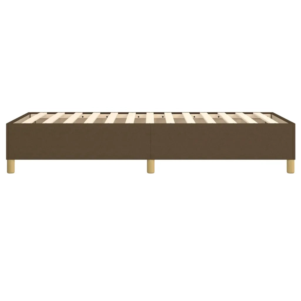 Letto singolo | Letto per adulti | Struttura Letto a Rete a Molle Marrone Scuro 90x190 cm Tessuto