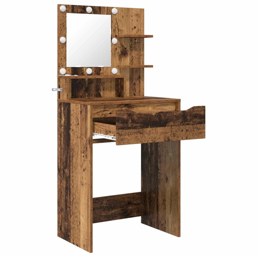 Tavoli da Trucco per Camera da Letto con cassetto Legno vecchio 888995