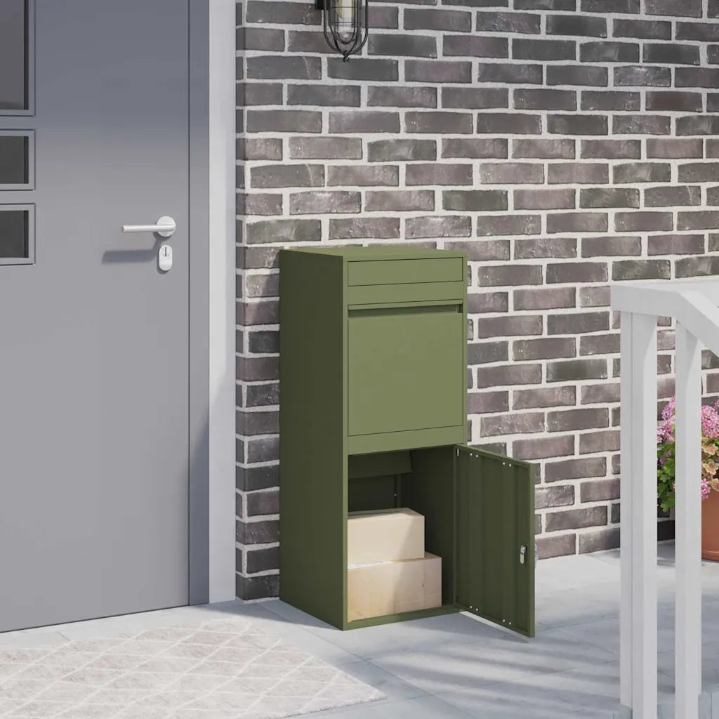 Cassetta per pacchi Oliver verde 41 x 38 x 103 cm Acciaio 874936