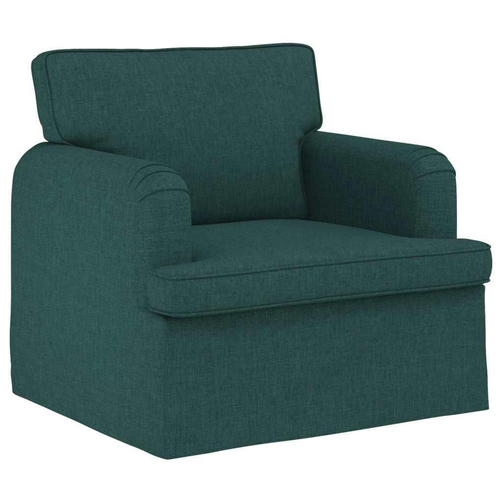 Divano Verde Scuro 84 x 80 x 85 cm Tessuto