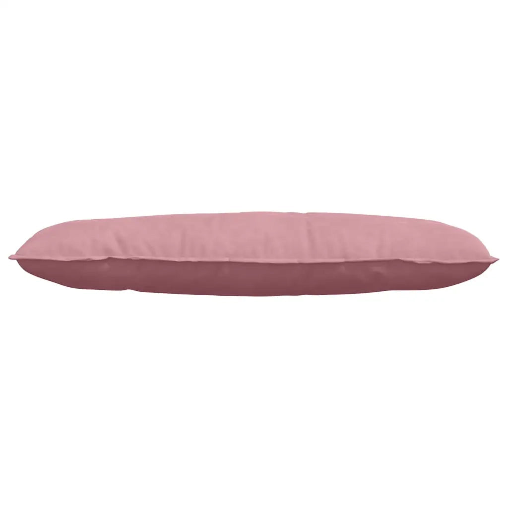 Cuscino per Schiena Rosa 120 x 50 cm Tessuto in Cords 42014808