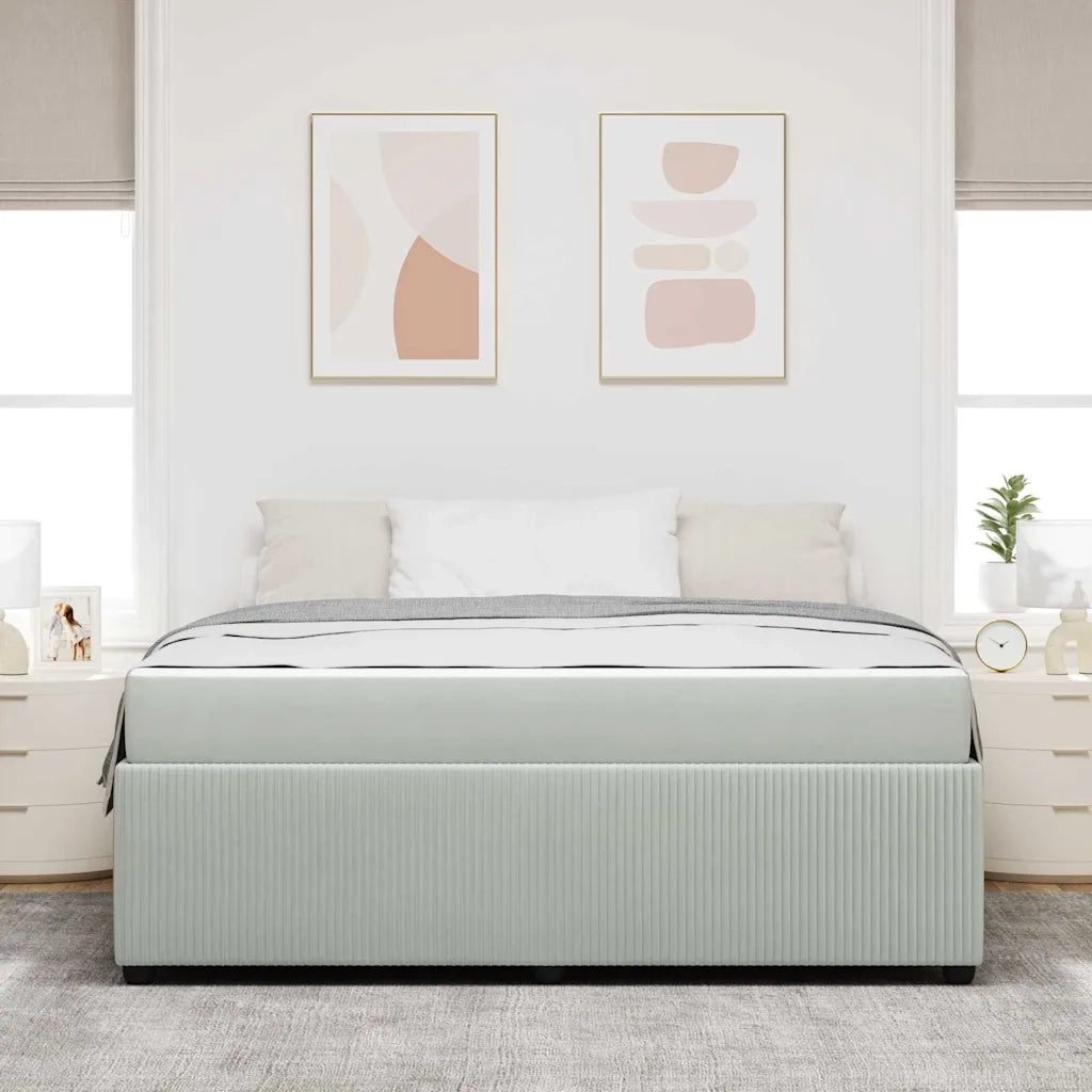 Struttura del letto Grigio chiaro 180 x 200 cm Tessuto 3398425