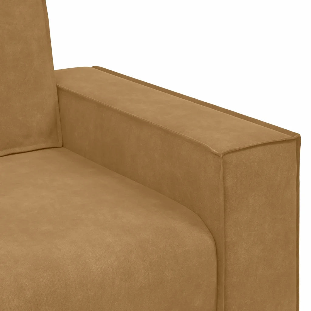 Set di Divani 2 pz con Cuscini Marrone in Velluto 3324707