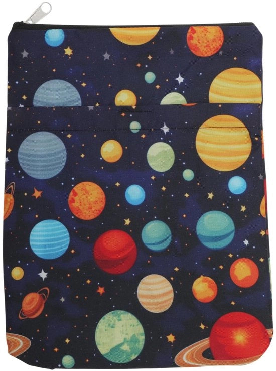 Copertine per libri a tema planetario - Protezione - Materiale lavabile - Chiusura a righello - Dimensioni 28 x 21 cm