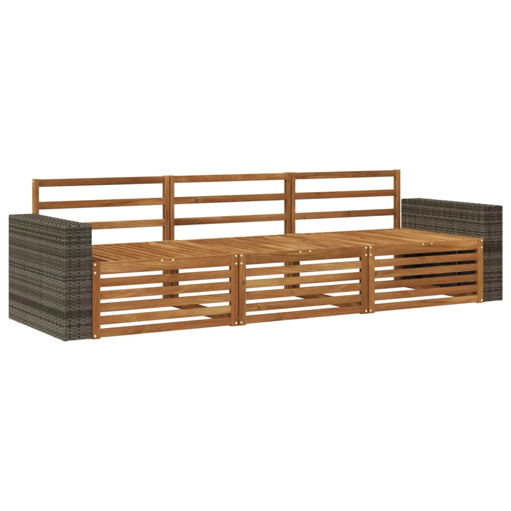 Set di divani da esterno 3 pcs Naturale 3382977