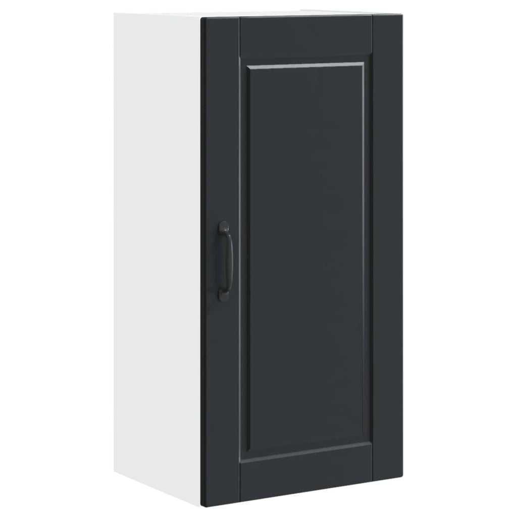 Mobile da cucina moderno con spazio contenitivo ottimizzato 40 x 31 x 80 cm legno composito nero 02_0054370