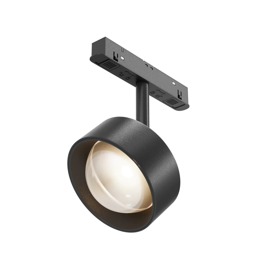 Maytoni Faretto Exility Lens 1 luce LED integrato nero alluminio