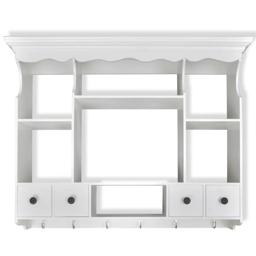 Pensile da Cucina in Legno Bianco 241372