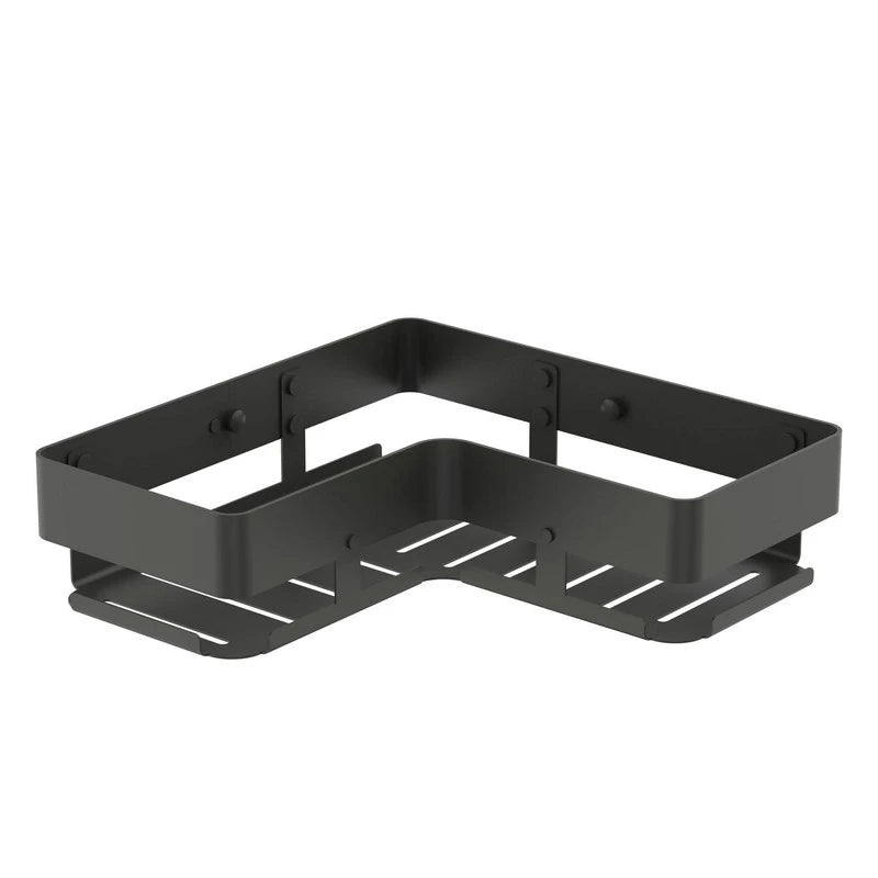 Mensola ad angolo in alluminio 1 ripiano Gun Grey