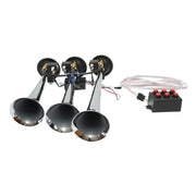 Clacson a 3 trombe 24V con 6 melodie per compressore d’aria