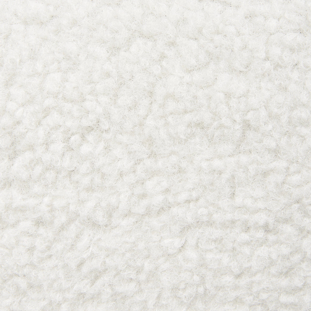 Poltrona Bianco Imbottito Boucle Vasca Sedia Stile Retrò