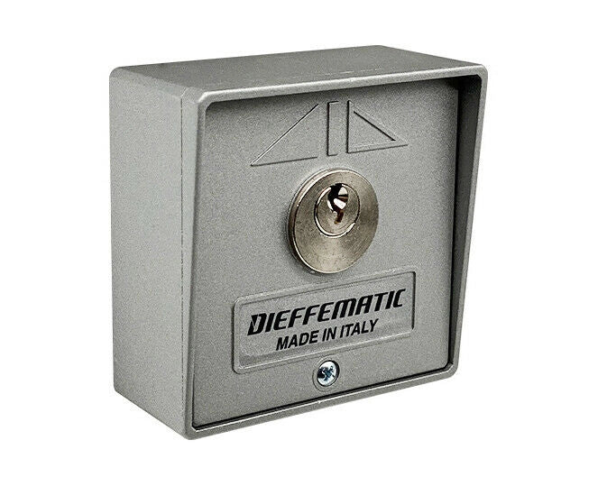 SELETTORE A CHIAVE ESTERNO PARETE PER CANCELLI SERRANDE IN ALLUMINIO GARAGE BOX