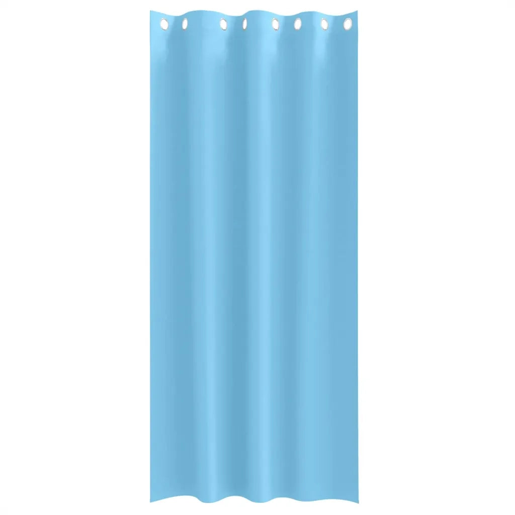 vidaXL Tende con tende 2 pcs Azzurro Poliestere