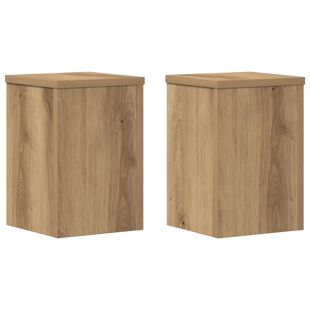 Supporti per Piante 2 pz Rovere 20x20x30 cm in Multistrato 852905