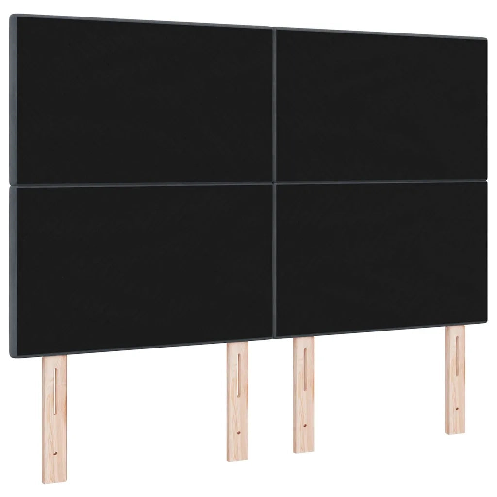 Testiera | Testata LED con strisce LED Grigio 144 cm Velluto