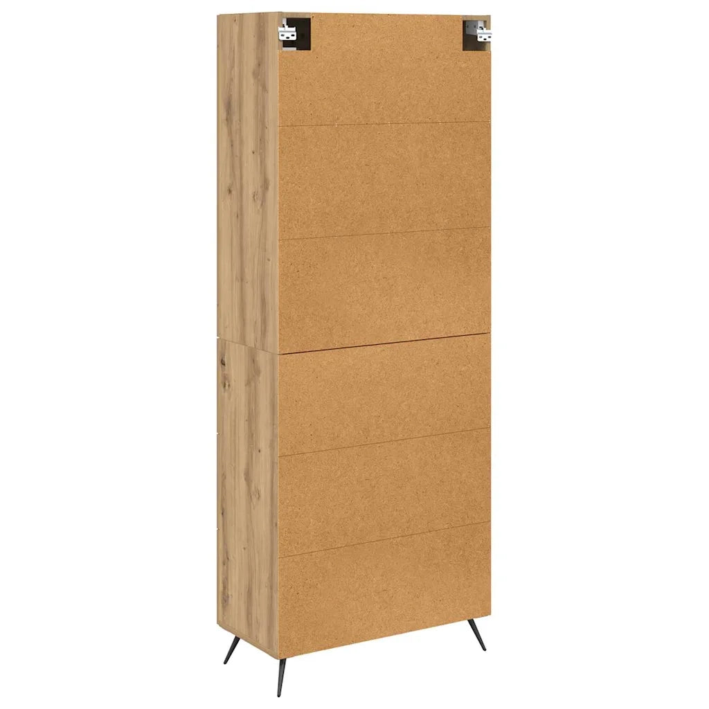 Armadietto alto con ripiano 2 pcs Rovere artigianale 3415844