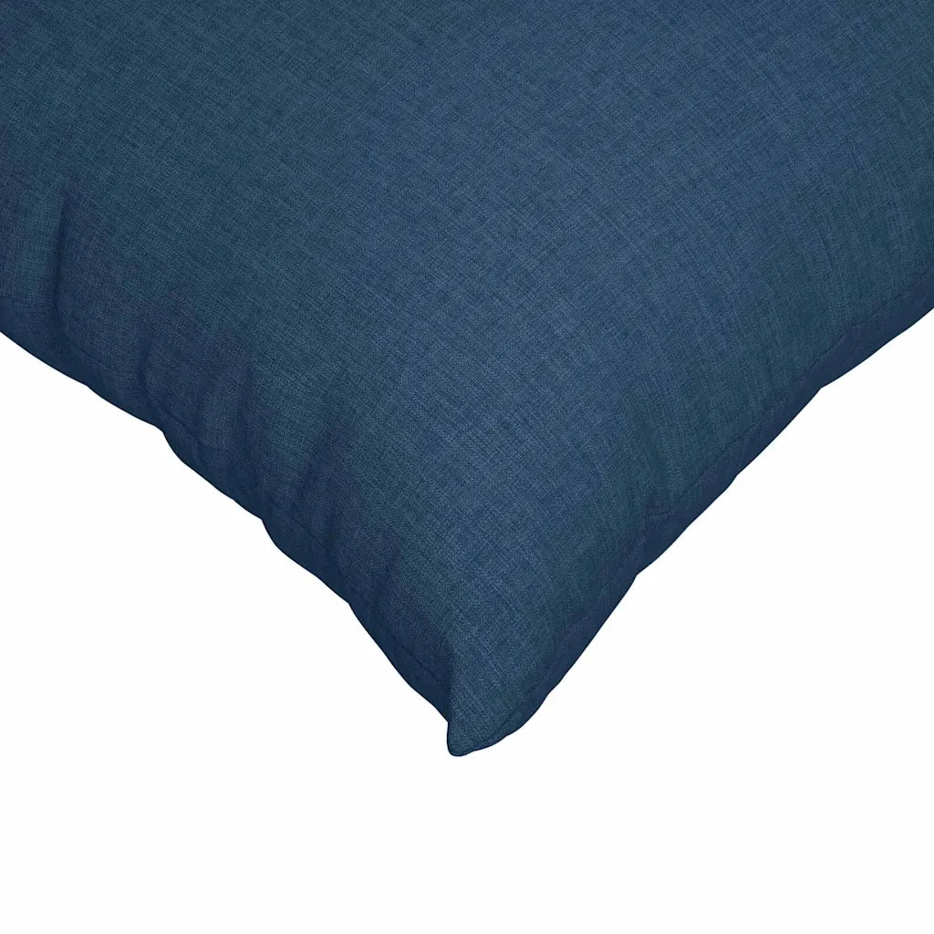 Cuscini da Divano 2 pz-Set di 2 Cuscini per Sofa Blu 80 x 40 cm Tessuto