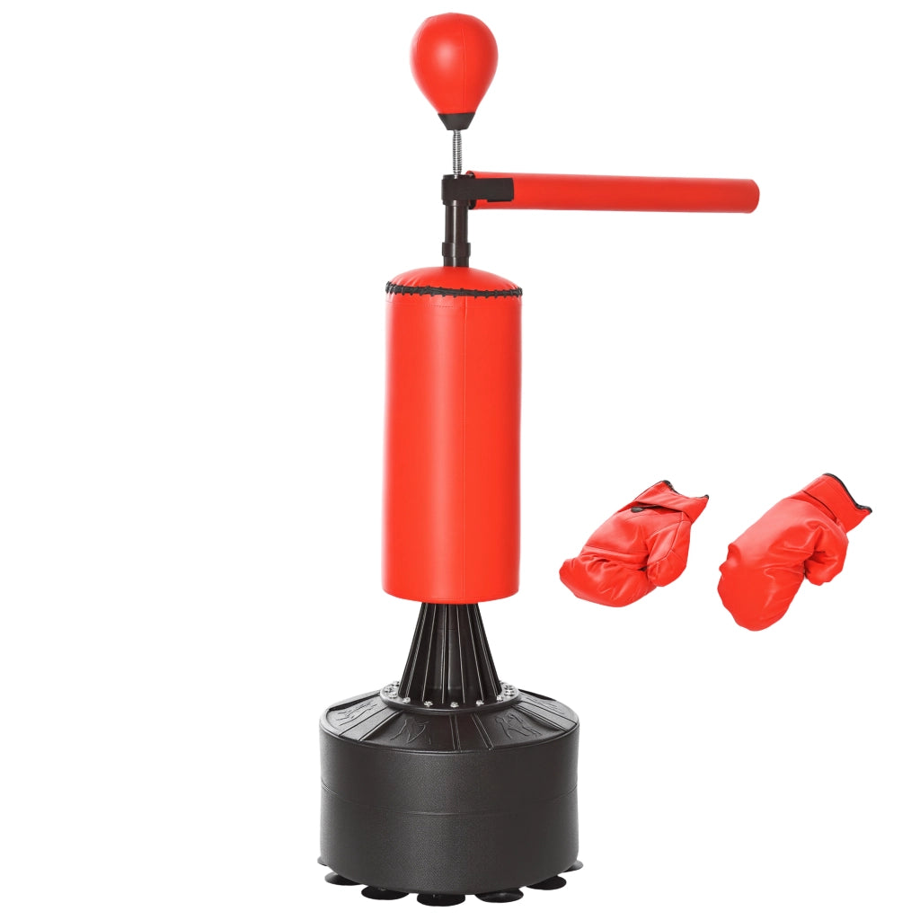 Sacco da boxe regolabile in altezza con guanti e pompa ¨C Minimal ¨C 155-205 cm