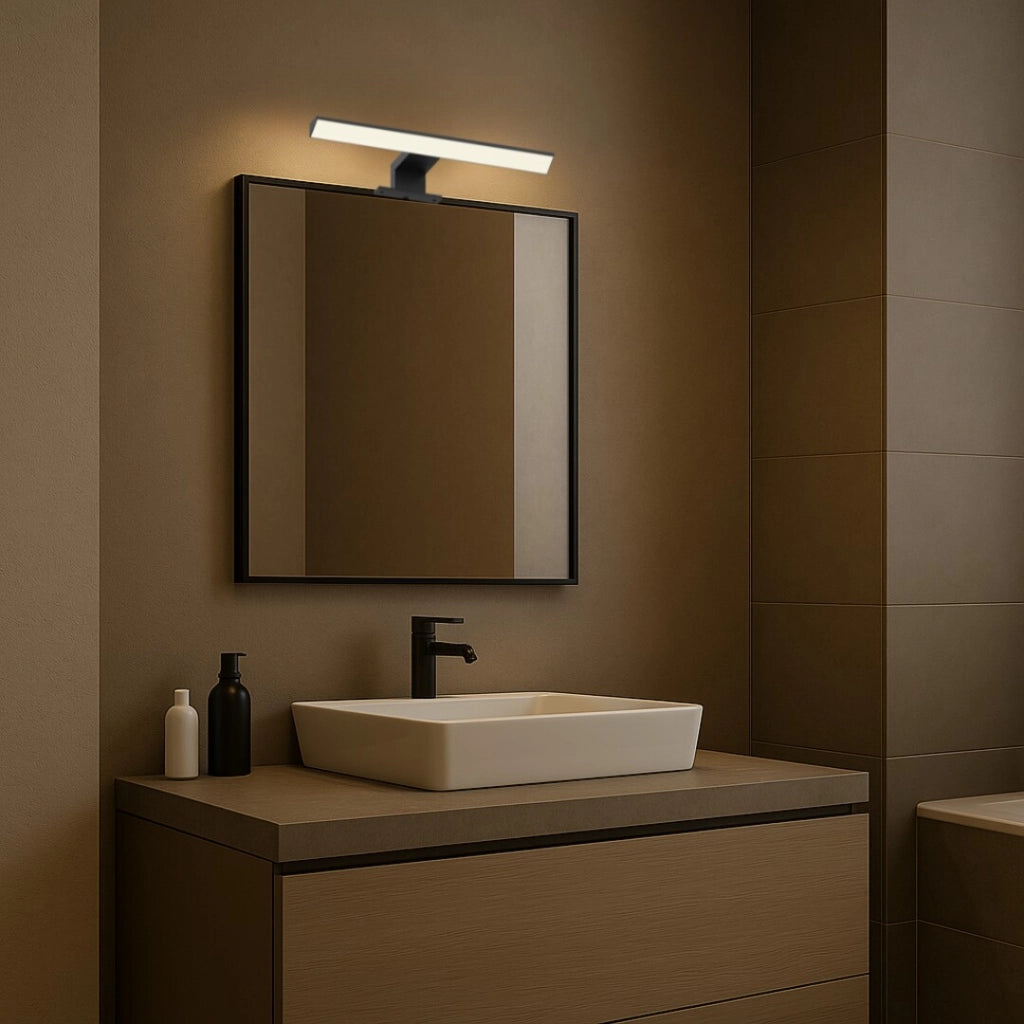 Applique bagno LED 6W Loric nera IP44 Rabalux