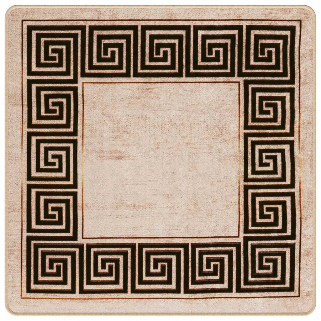 Runner in Moquette | Runner Tappeto MARSA Nero 100 x 100 cm Poliestere e PVC