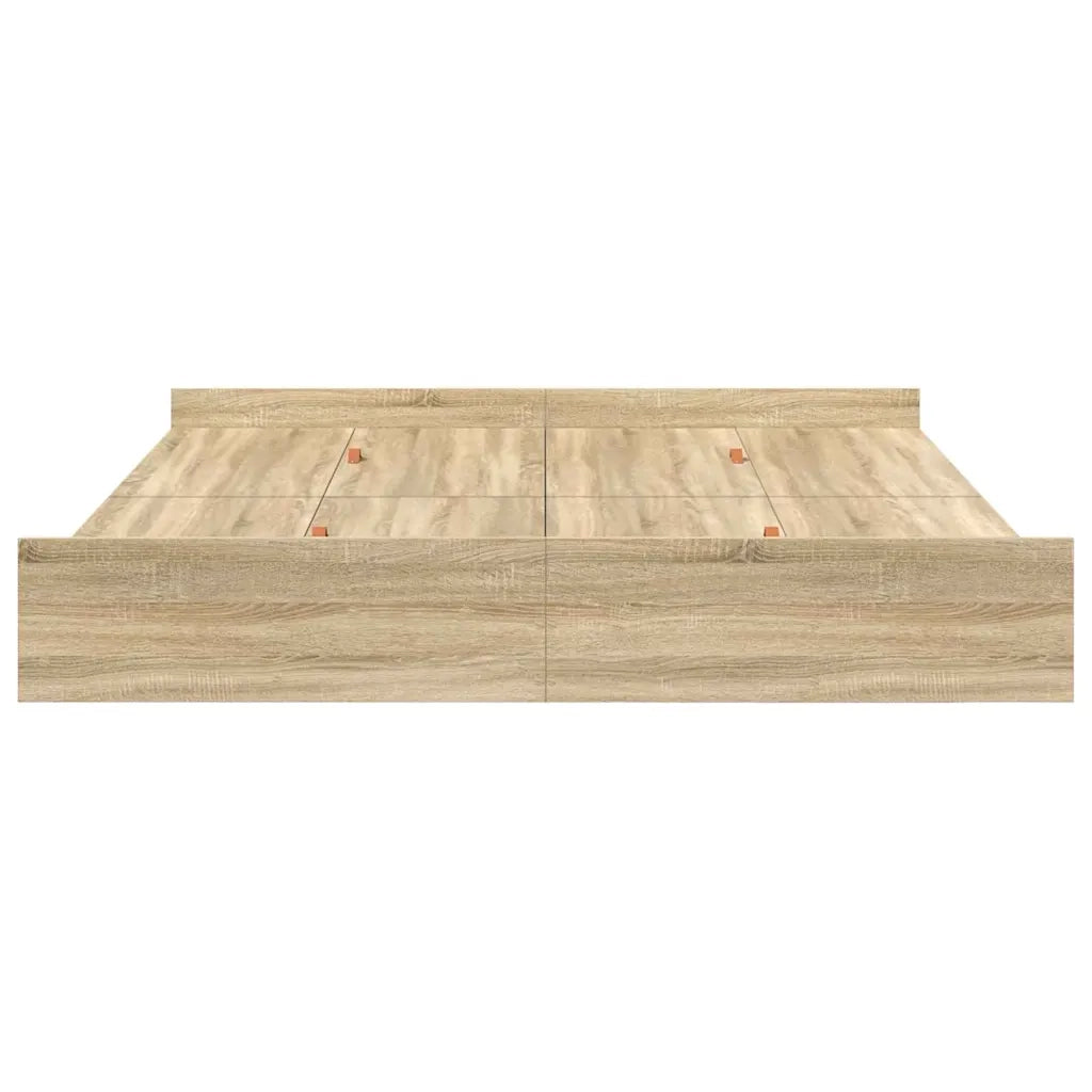 Struttura letto con contenitore Rovere Sonoma 180 x 200 cm 3335271