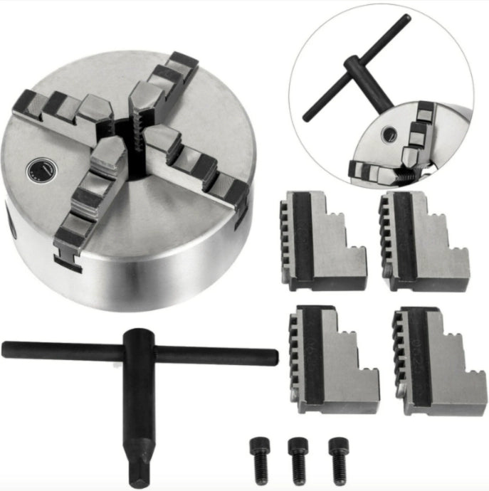 MANDRINO AUTOCENTRANTE 4+4 GRIFFE – Ø 80mm PER TORNIO
