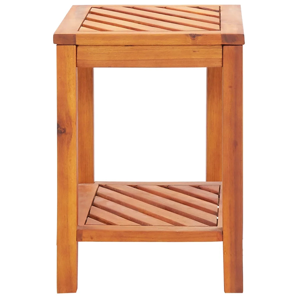 Tavolinetto in Legno Massello di Acacia 45x33x45 cm 44067