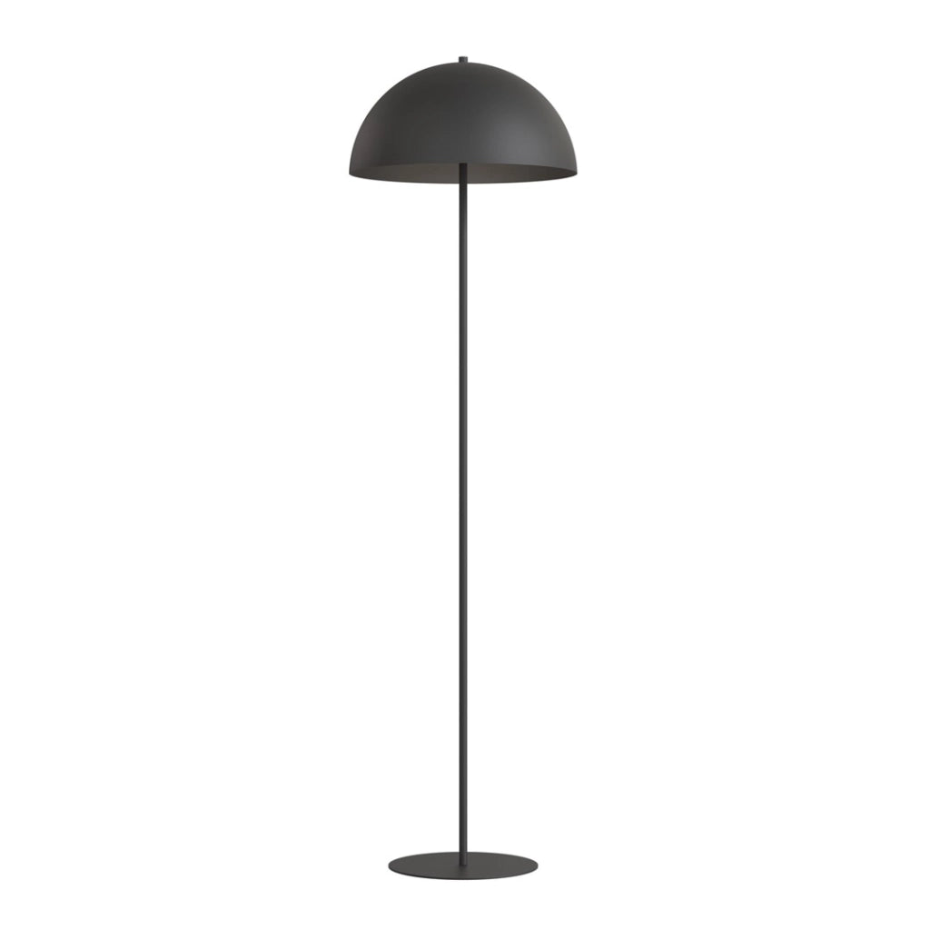Lampada da terra nera minimal con paralume MOGU 2xG9 8W Emibig